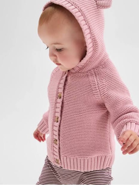 Jamie Kay Other - ✨ Jamie Kay Pink Cotton Hooded Cardigan Duo - Size 1 Bundle of 2. Ears on hood